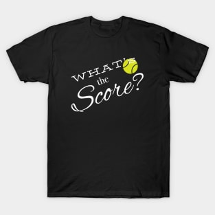 Funny Tennis What's the Score T-Shirt